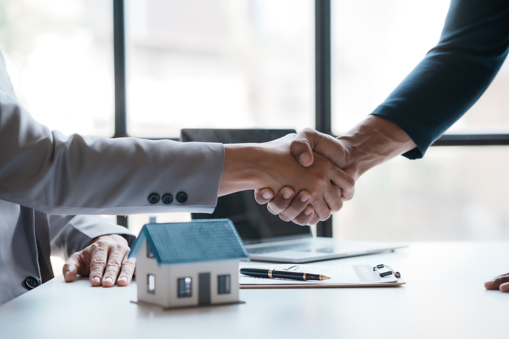 Two Persons Shaking Hands